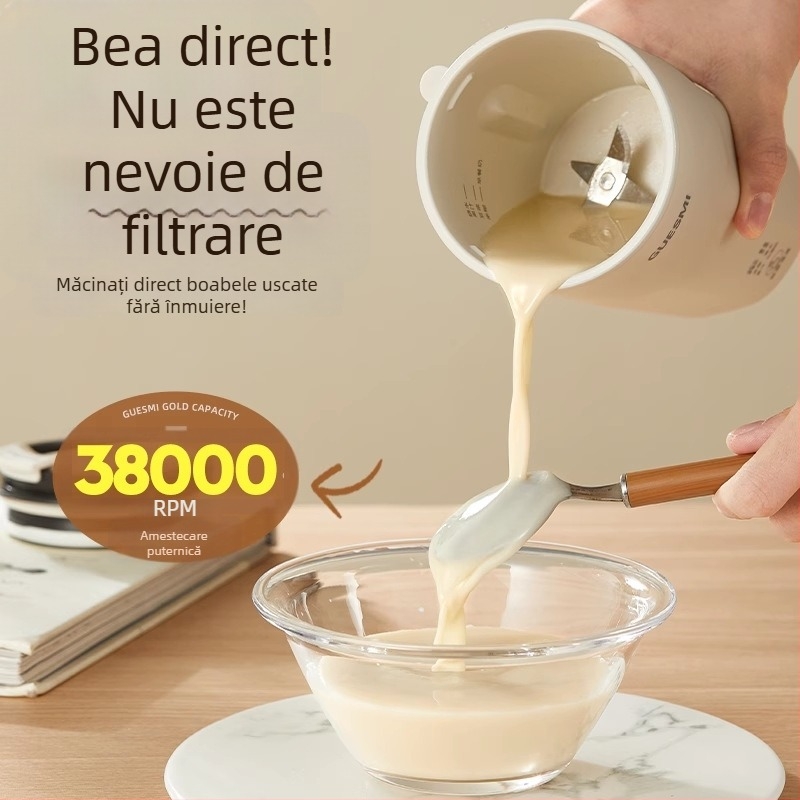 Cupă pentru lapte de soia pentru consum direct – blender mini portabil pentru casă și birou, complet automat, 300–500W, 111–240V, capacitate sub 1 L