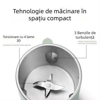 Moke MK-597 Mașină de lapte de soia — corp din oțel inoxidabil, măcinare fără sită, încălzire a carcasei, 300W, capacitate sub 1 L