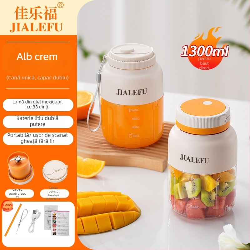 Storcător portabil de suc - multifuncțional, 18000 rpm, lame 5 sau mai multe, interior din PC de calitate alimentară, capacitate 1001-1500 ml