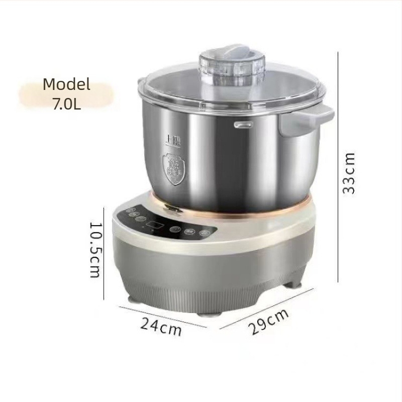 Mașină de frământat aluat pentru uz casnic, fermentație la temperatură constantă – capacitate 3–5 L, control prin aplicație, control prin atingere, 7+ trepte de viteză, corp din oțel inoxidabil