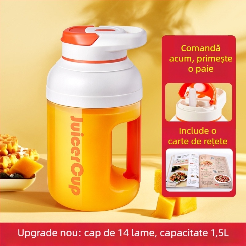 Storcător portabil pentru uz casnic – încărcare fără fir, 150W, viteză până la 20000 RPM, capacitate 400 ml, sistem centrifugal