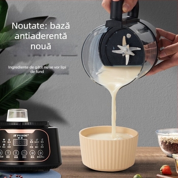 Mașină all-in-one pentru lapte de soia și sucuri, cu formă semi-sferică – capacitate 1,2 L+, control prin atingere, măcinare fără filtru, încălzire 3D, uscare la cald și sterilizare