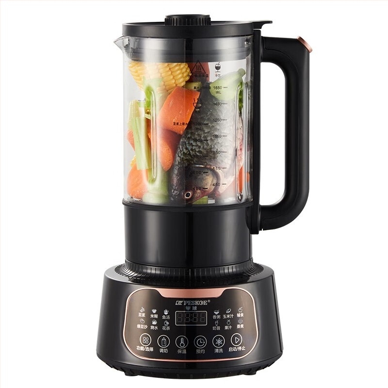 Mașină all-in-one pentru lapte de soia și sucuri, cu formă semi-sferică – capacitate 1,2 L+, control prin atingere, măcinare fără filtru, încălzire 3D, uscare la cald și sterilizare