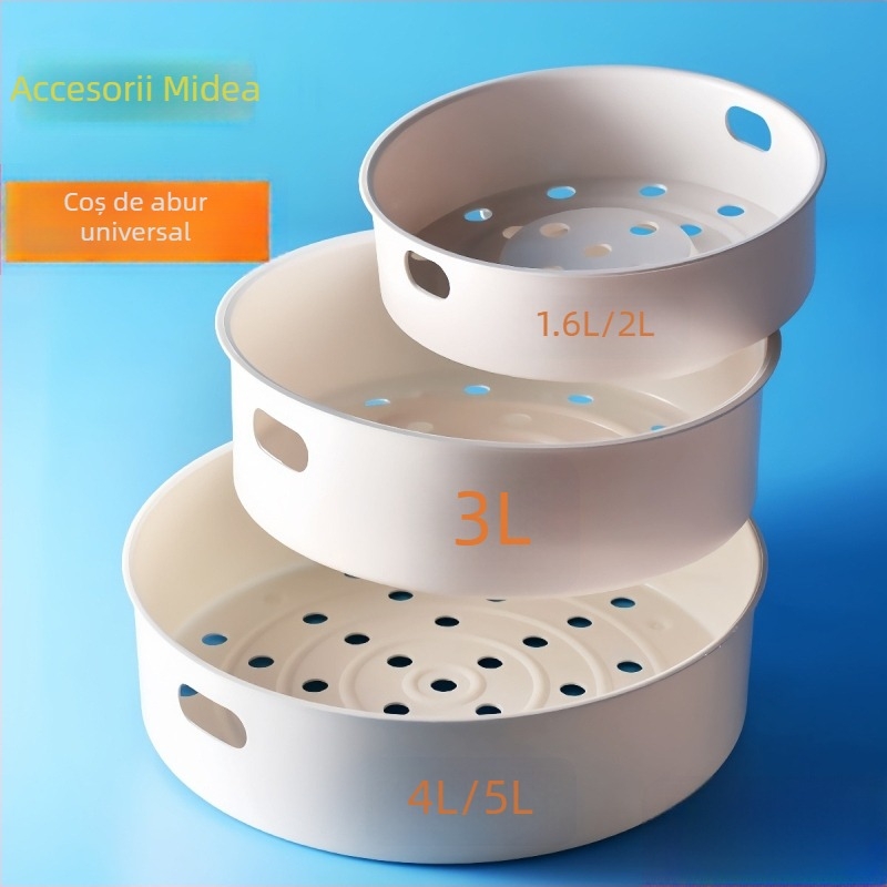 Suport de abur pentru oală de orez Midea — calitate alimentară, cu un singur nivel, compatibil cu oale de 2L/3L/4L/5L