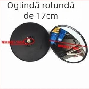 Triciclu electric cu canopy și oglinzi de recul, triciclu agricol cu reflectoare, oglinzi convexe și rotunde, mari și mici