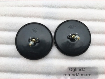 Triciclu electric cu canopy și oglinzi de recul, triciclu agricol cu reflectoare, oglinzi convexe și rotunde, mari și mici