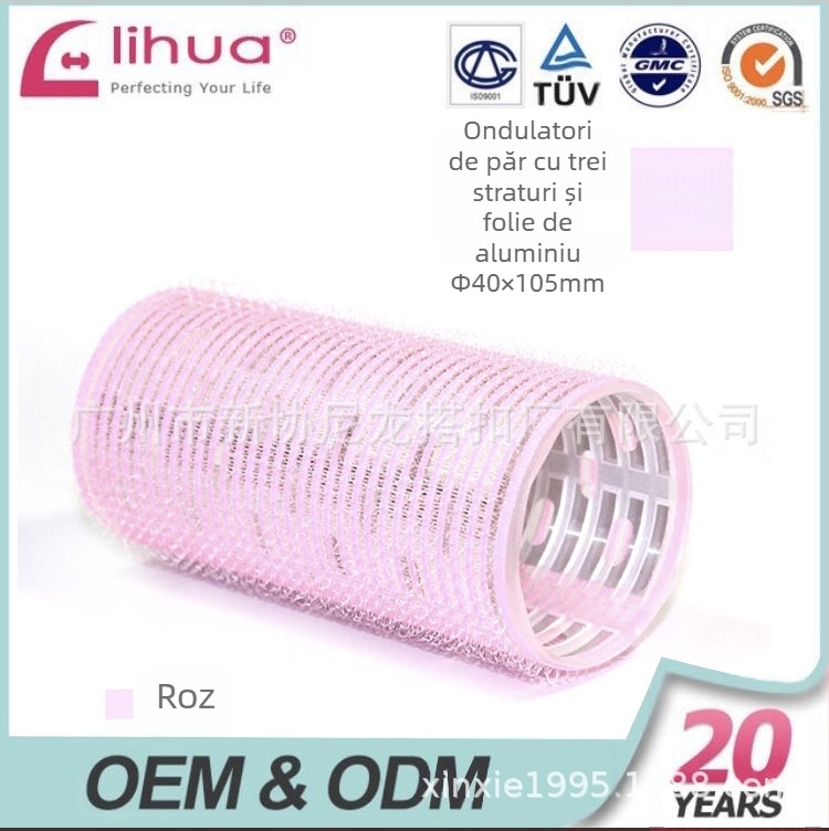 Rolă autoadezivă de păr pentru bucle la breton, Xinxie curling barrel, material: nailon + folie de aluminiu + nucleu din plastic nou