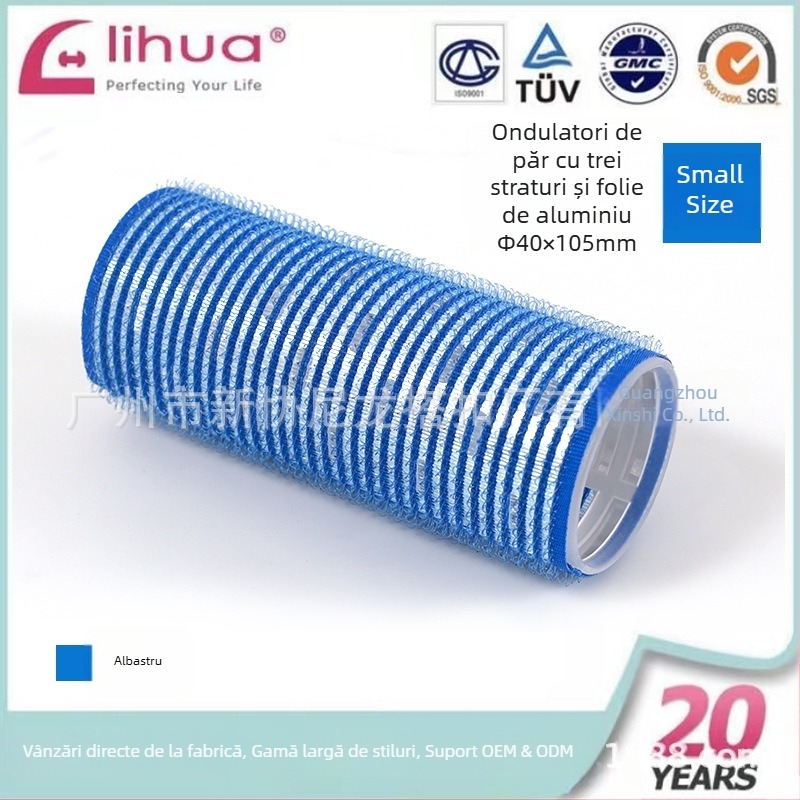 Rolă autoadezivă de păr pentru bucle la breton, Xinxie curling barrel, material: nailon + folie de aluminiu + nucleu din plastic nou