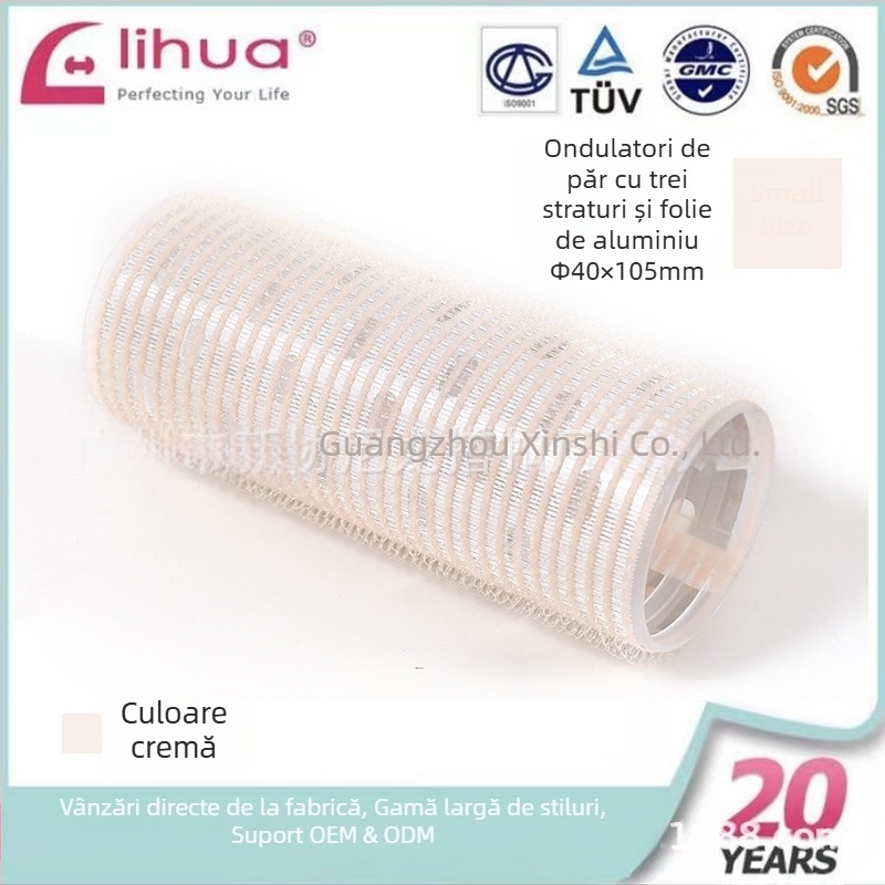 Rolă autoadezivă de păr pentru bucle la breton, Xinxie curling barrel, material: nailon + folie de aluminiu + nucleu din plastic nou