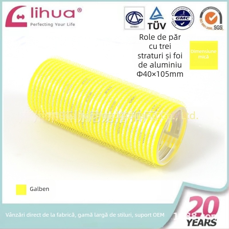 Rolă autoadezivă de păr pentru bucle la breton, Xinxie curling barrel, material: nailon + folie de aluminiu + nucleu din plastic nou