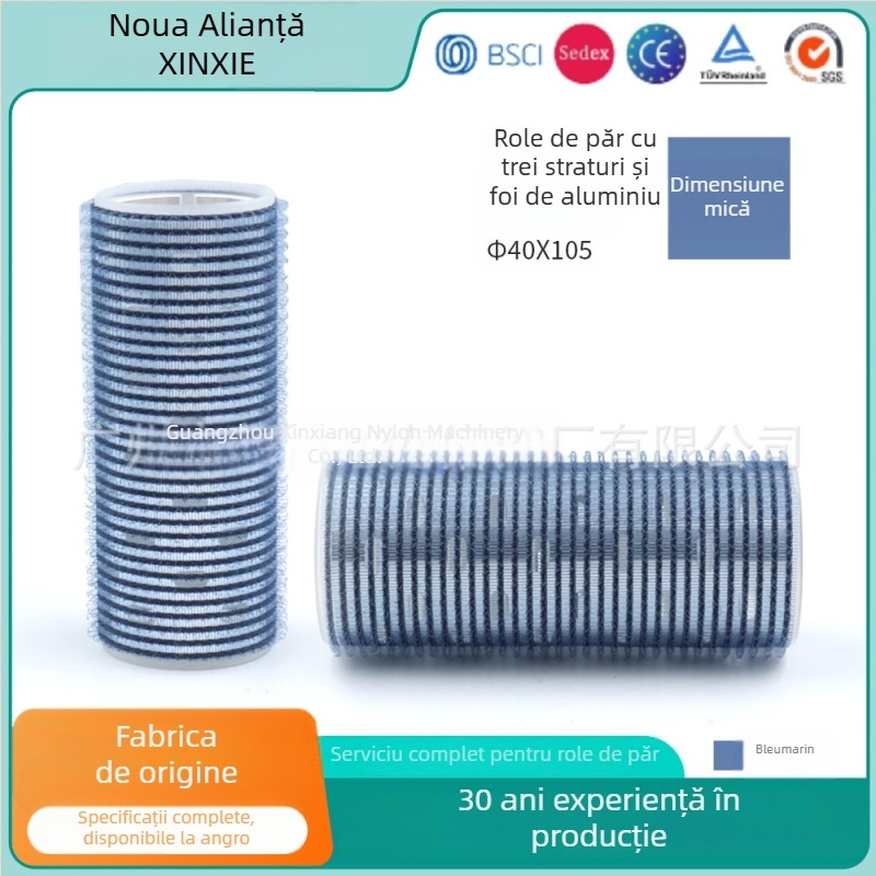 Rolă autoadezivă de păr pentru bucle la breton, Xinxie curling barrel, material: nailon + folie de aluminiu + nucleu din plastic nou