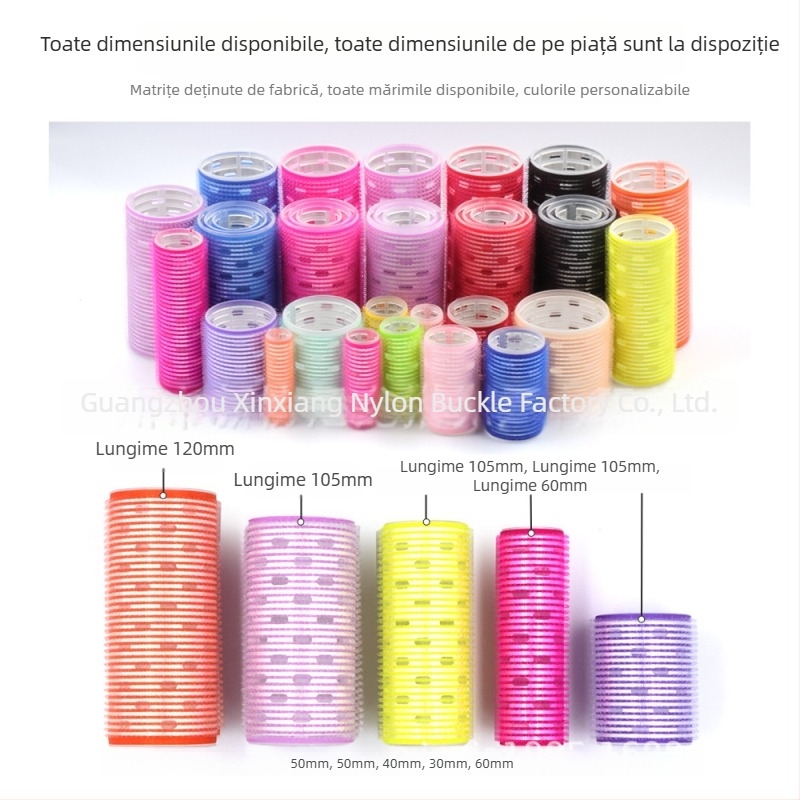 Rolă autoadezivă de păr pentru bucle la breton, Xinxie curling barrel, material: nailon + folie de aluminiu + nucleu din plastic nou
