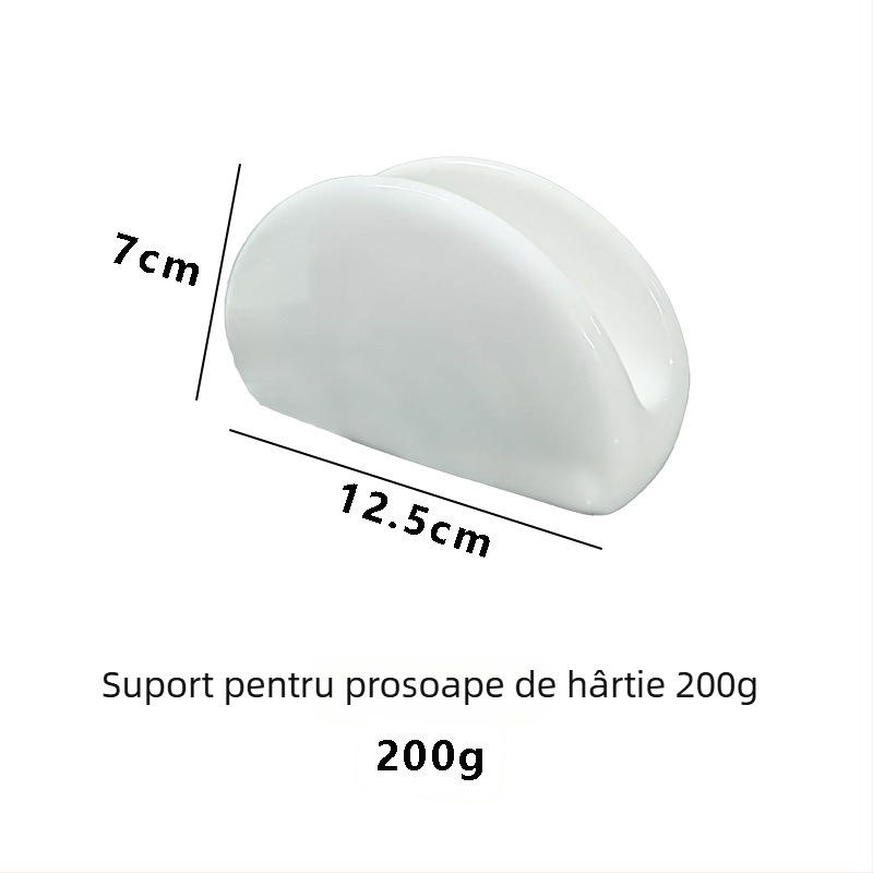 Suport ceramic pentru șervete și cutie pentru cărți de vizită pentru restaurante - Stil Nordic, lucrat manual, personalizabil