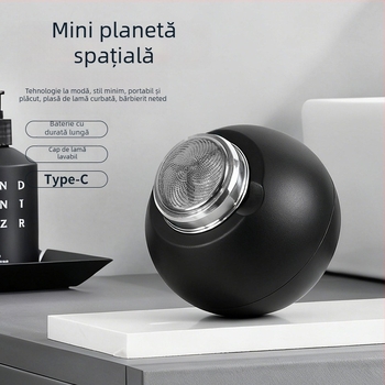 Aparat de ras electric pentru bărbați, cu cap rotativ de 3 lame, încărcare USB, cap detașabil și lavabil, baterie încorporată 300–500 mAh, autonomie de cel puțin 60 minute