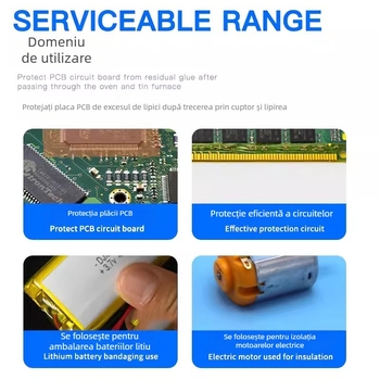 Goldfinger film poliimid rezistent la temperatură înaltă pentru reparații la telefoane mobile — izolație puternică, 350–400°C max, film PI