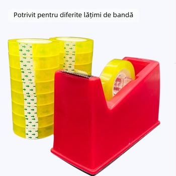 Bază pentru bandă de birou cu tăietor transparent, pentru bandă florală și textile — diametru interior 20 mm, greutate netă 500 g, personalizare procesare disponibilă