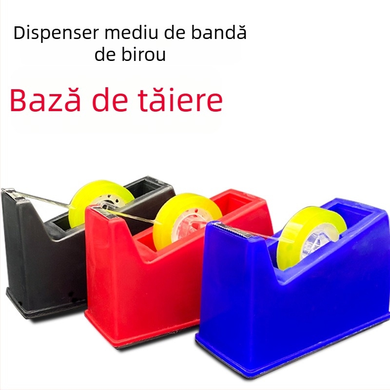 Bază pentru bandă de birou cu tăietor transparent, pentru bandă florală și textile — diametru interior 20 mm, greutate netă 500 g, personalizare procesare disponibilă