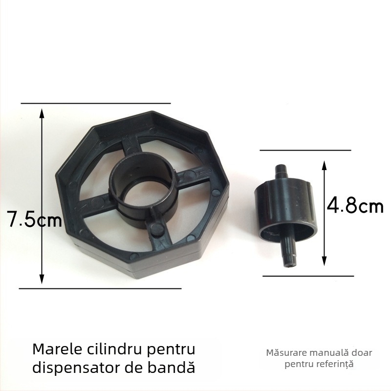 Nucleu suport bandă cu nucleu de tăiere și role pentru bandă de birou, lățime până la 48 mm