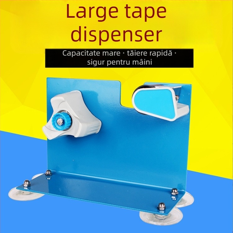 Tăietor de bandă de birou din fier, suport pentru ambalare, model 300, 1300 g, lăţime bandă până la 50 mm, diametru ax 75 mm