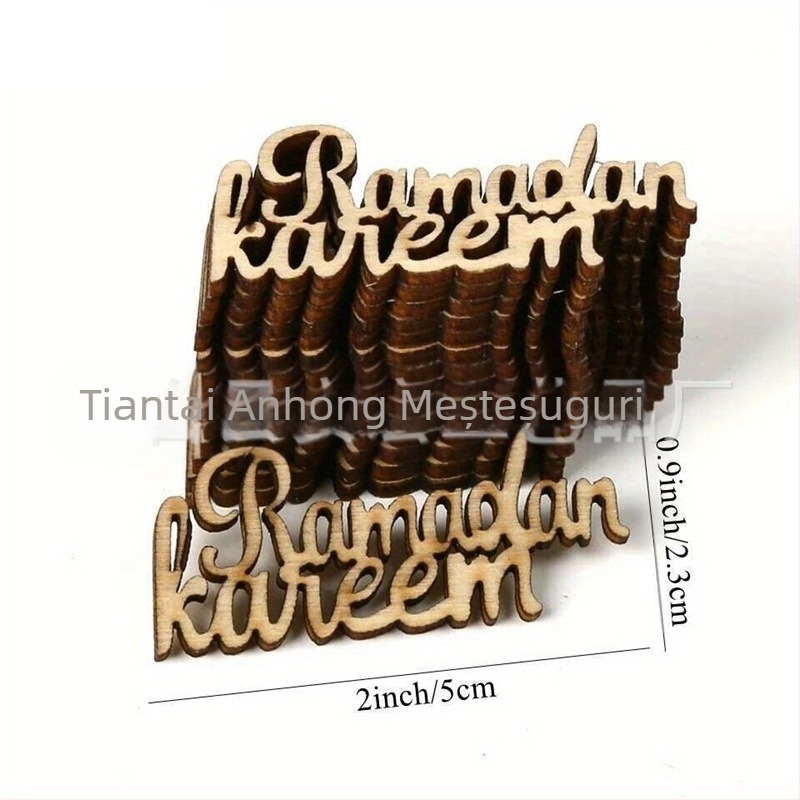 Litere engleze decupate din lemn – decor DIY cu tăiere cu laser (Boxwood; bucăți de lemn; stil modern simplu; lemn)