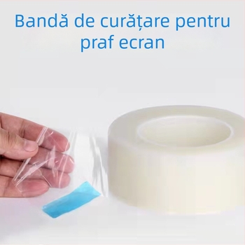 Bandă de îndepărtare a prafului pentru unelte de instalare a filmului protector pentru ecran, universală, OEM, greutate 0,2