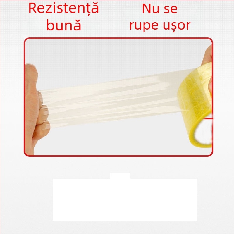 Bandă de sigilare, BOPP, adeziv pe bază de apă, 52 μm, pentru sigilarea fabricii și ambalarea logistică