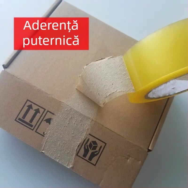 Bandă de sigilare, BOPP, adeziv pe bază de apă, 52 μm, pentru sigilarea fabricii și ambalarea logistică