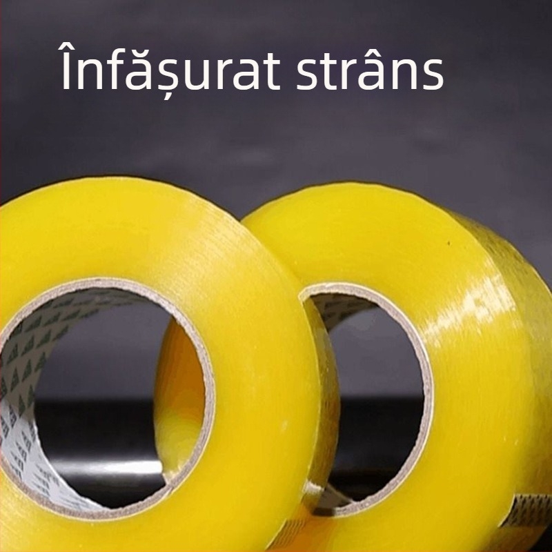 Bandă de sigilare, BOPP, adeziv pe bază de apă, 52 μm, pentru sigilarea fabricii și ambalarea logistică