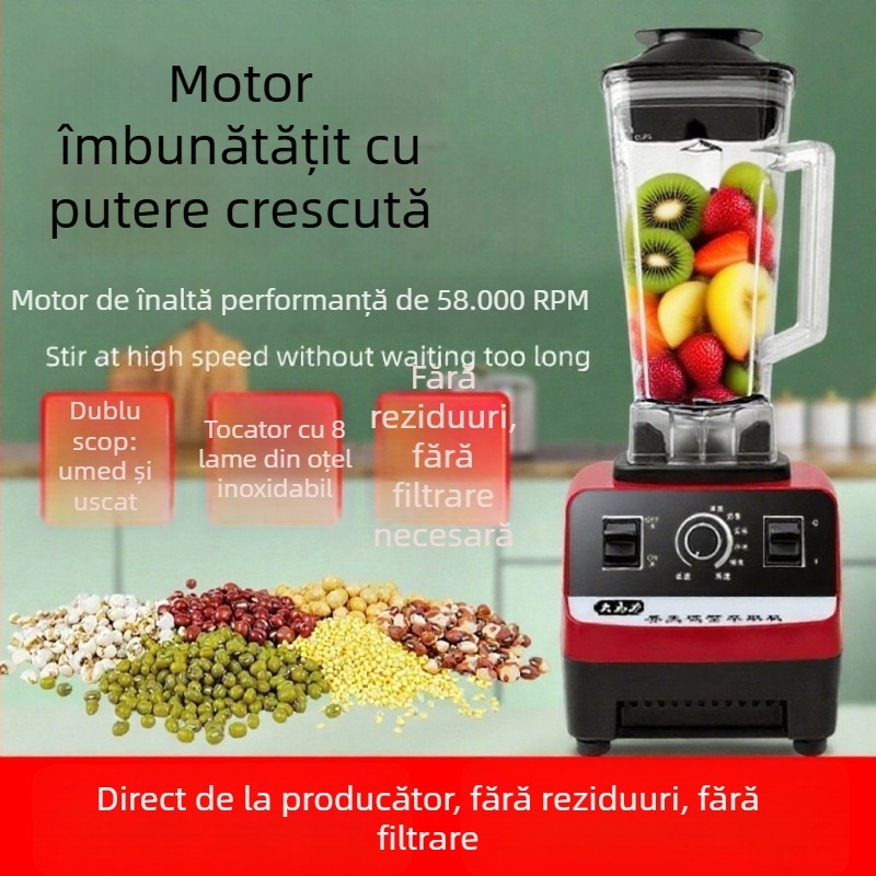 Mașină de lapte de soia CM001 – procesare fasole umedă, cereale și suc de porumb; 1800W; 220V; 50Hz