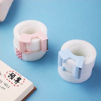 Deli 30118 bandă invizibilă pentru copiere cu cutter, substrat Bopp, pentru elevi