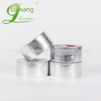 Bandă din folie de aluminiu întărită pentru electronice, frigidere și etanșare conducte; grosime 0,15 mm, suport folie de aluminiu; rezistență la temperaturi pe termen lung 60°C, pe termen scurt 80°C; marca Liangwang