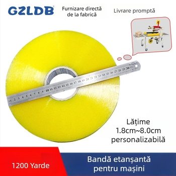 Bandă de sigilare pentru mașină, grosime 52 µm, film OPP cu backing BOPP, pentru sigilarea mașinilor