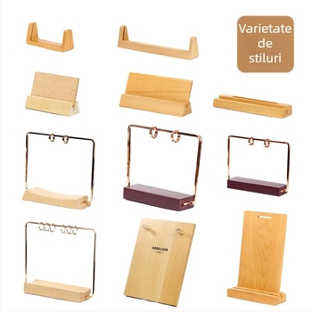 Bază din lemn masiv – fag, model HZ-136, stil modern minimalist, personalizare OEM/ODM și gravură cu laser