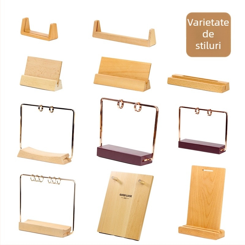 Bază din lemn masiv – fag, model HZ-136, stil modern minimalist, personalizare OEM/ODM și gravură cu laser