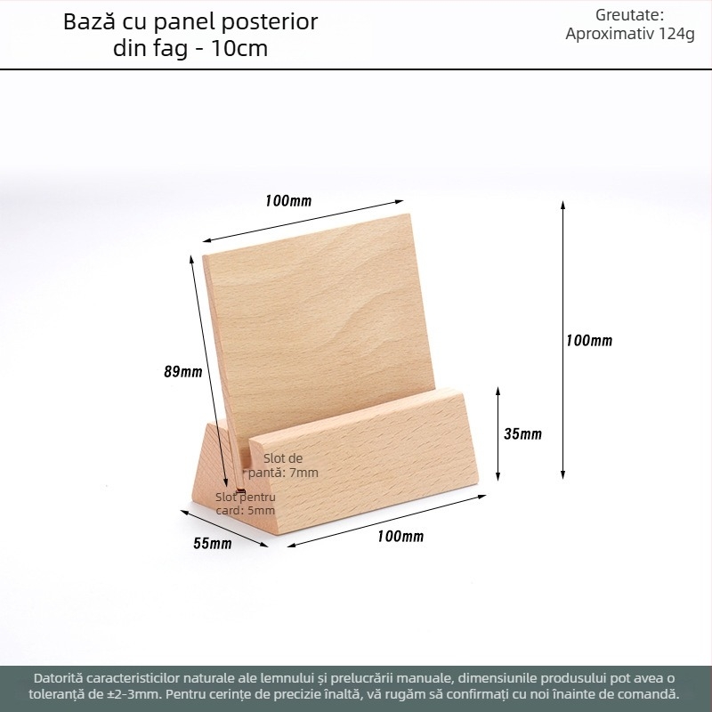 Bază din lemn masiv – fag, model HZ-136, stil modern minimalist, personalizare OEM/ODM și gravură cu laser