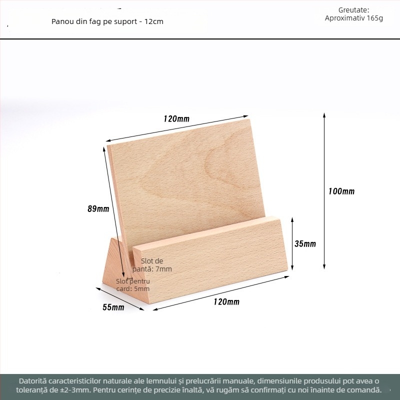 Bază din lemn masiv – fag, model HZ-136, stil modern minimalist, personalizare OEM/ODM și gravură cu laser