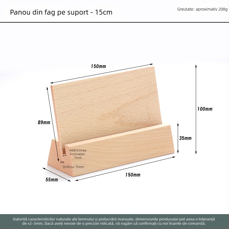 Bază din lemn masiv – fag, model HZ-136, stil modern minimalist, personalizare OEM/ODM și gravură cu laser