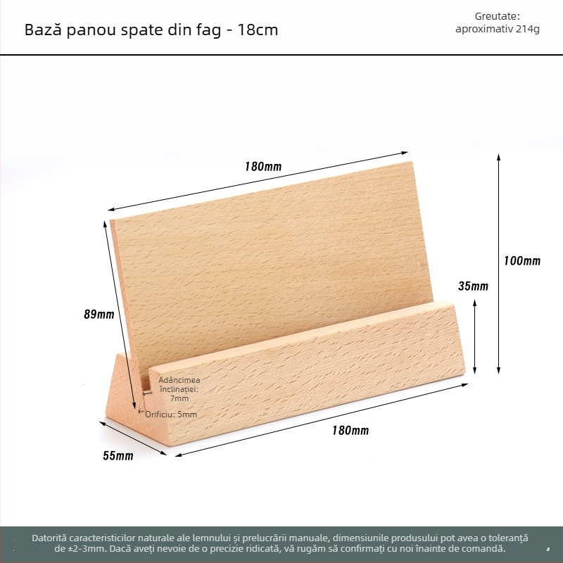 Bază din lemn masiv – fag, model HZ-136, stil modern minimalist, personalizare OEM/ODM și gravură cu laser