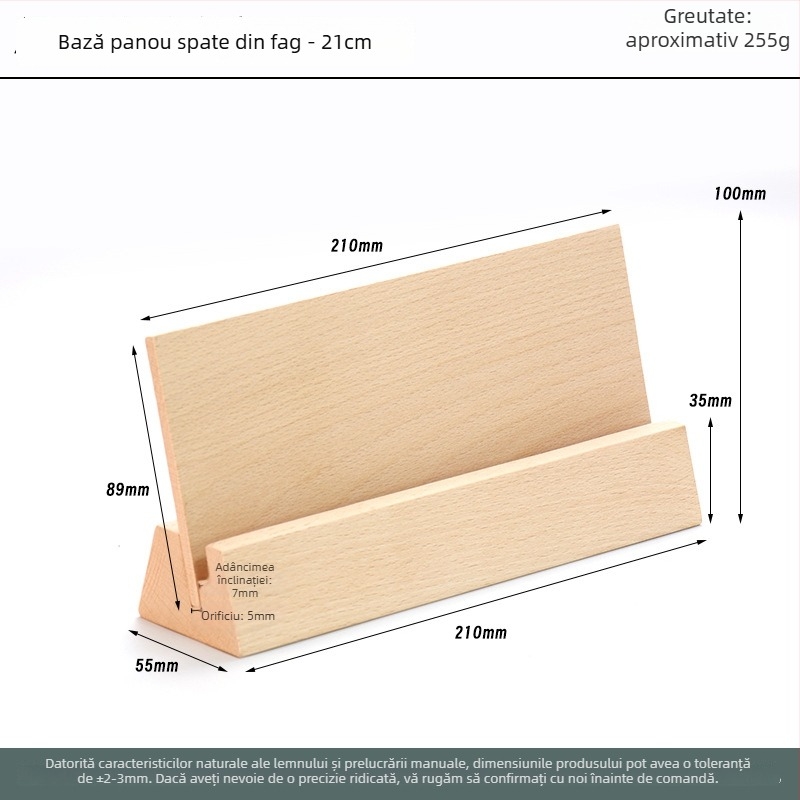 Bază din lemn masiv – fag, model HZ-136, stil modern minimalist, personalizare OEM/ODM și gravură cu laser