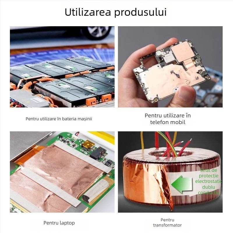 Știker cu conductivitate termică din cupru pentru plăci de bază ale telefoanelor, marca Yida, bază cupru, potrivit pentru plăci de bază ale telefoanelor, plăci de notebook și răcire baterie