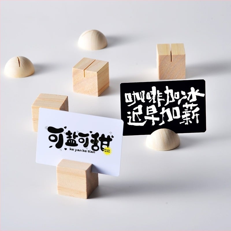 Suport pentru carduri din lemn masiv de pin, decor de birou cu tablă pentru notițe și fotografii, stil modern minimalist, DIY