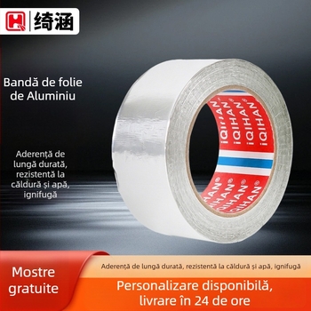 iQIHAN bandă din folie de aluminiu pentru conducte HVAC interioare, grosime 0,06 mm, interval de temperatură -20°C până la 205°C
