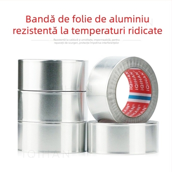 iQIHAN bandă din folie de aluminiu pentru conducte HVAC interioare, grosime 0,06 mm, interval de temperatură -20°C până la 205°C