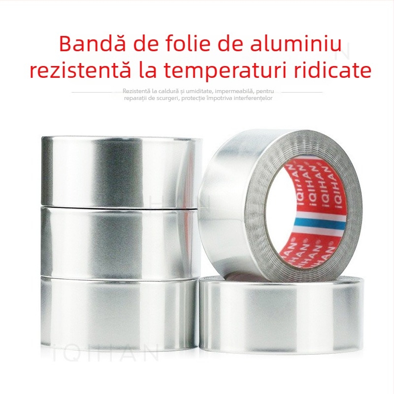 iQIHAN bandă din folie de aluminiu pentru conducte HVAC interioare, grosime 0,06 mm, interval de temperatură -20°C până la 205°C