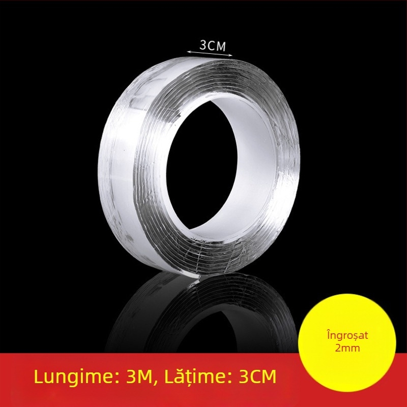 Hong Hao bandă adezivă acrilică dublu-fată – nano pastă, fără cui, fără găuri