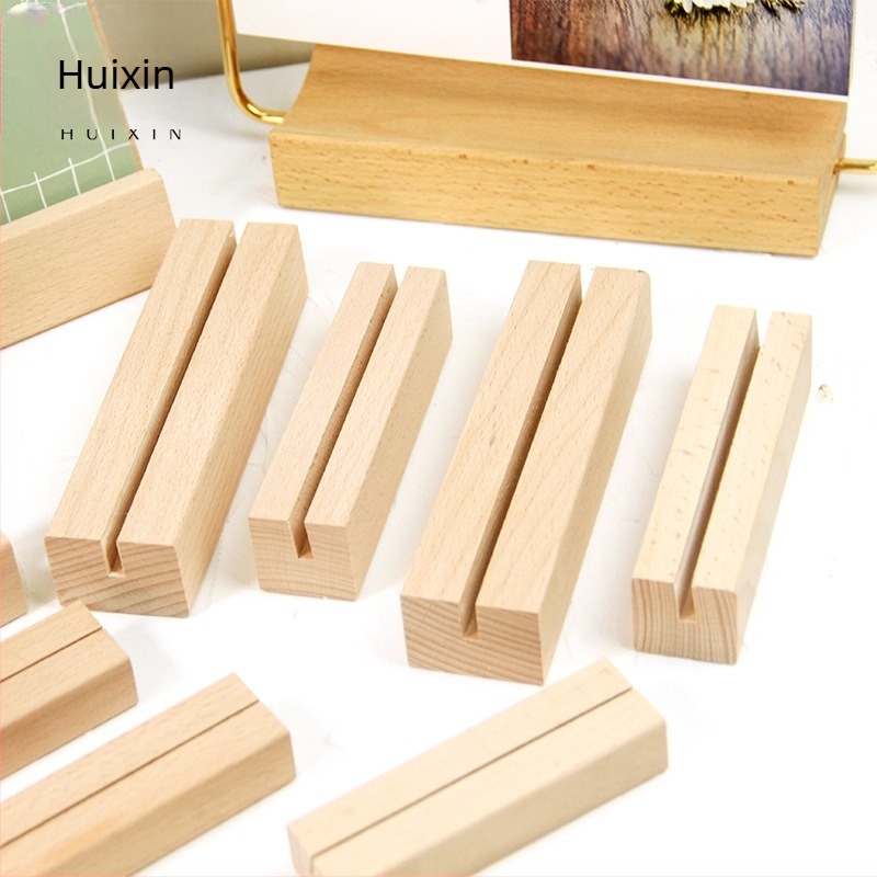 Bază pentru calendar din lemn de fag cu suport pentru carduri – Design simplu