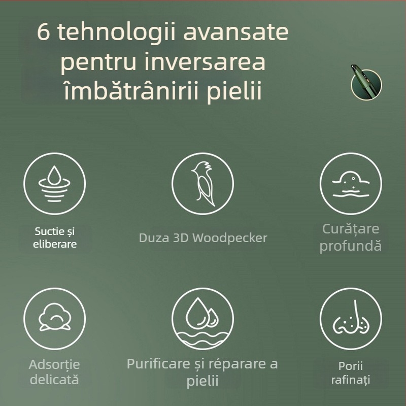 Dispozitiv de aspirație pentru puncte negre, uz casnic — curățare pori, model MRC7, marcă Clouds are beautiful, lansat în 2023, reglaj 3 trepte