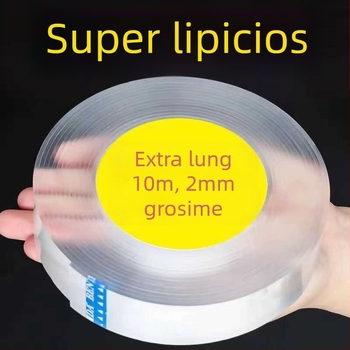 Bandă dublu adezivă Magic Nano, transparentă, cu viscozitate înaltă pentru fixare pe perete; Material: Other; Import: No; Categoria produsului: Suction cup hook