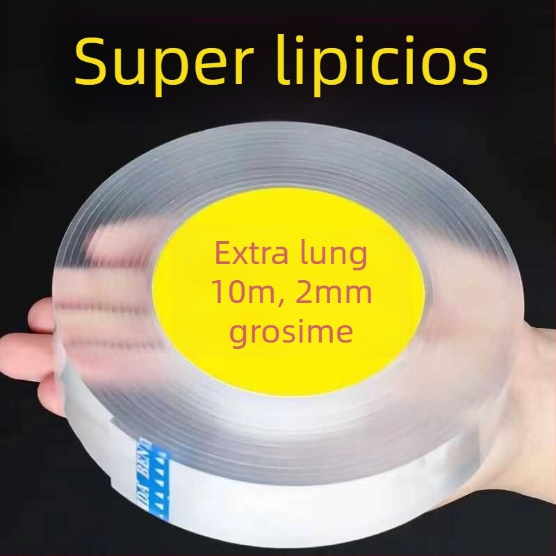 Bandă dublu adezivă Magic Nano, transparentă, cu viscozitate înaltă pentru fixare pe perete; Material: Other; Import: No; Categoria produsului: Suction cup hook