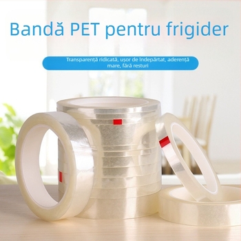 Bandă PET pentru măști fără urme, seria Traceless tape, adeziv acrilic, grosime 0,06 mm, rezistență la temperaturi -20°C până la 120°C